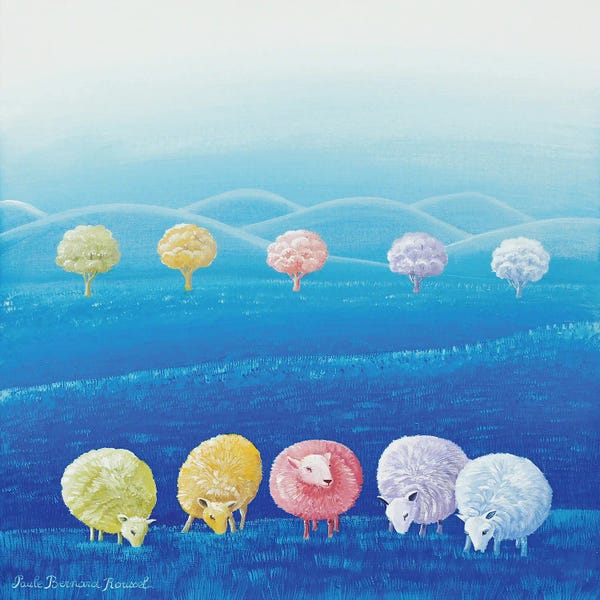 Paule Bernard Roussel: Budding Blue by Paule Bernard Roussel