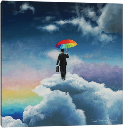 The Traveler Canvas Art Print - Rainbow Art
