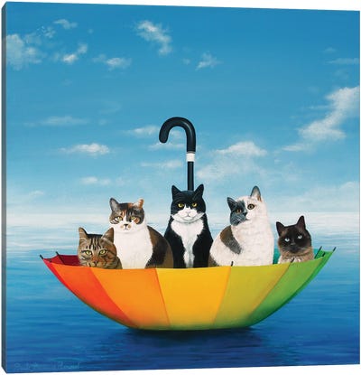 Friends First Canvas Art Print - Pet Obsessed