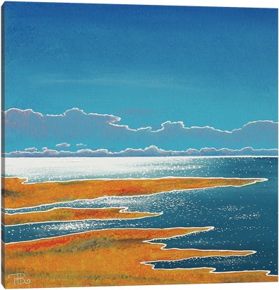 Low Tide Canvas Art Print - Paule Bernard Roussel