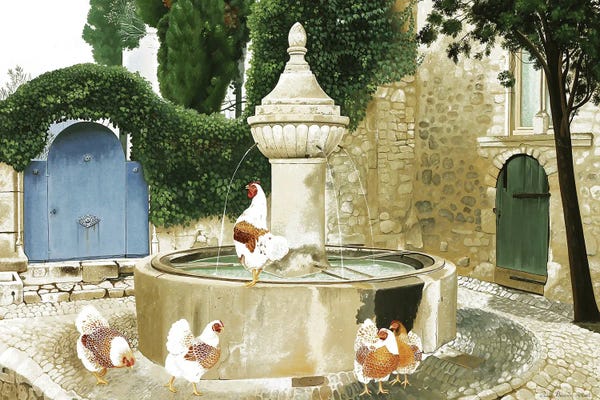 Fountains: Fountain In Vaison by Paule Bernard Roussel