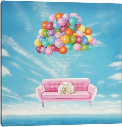 Migratory Sheep Canvas Art Print - Balloons