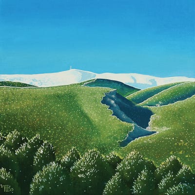 Snow On The Ventoux by Paule Bernard Roussel framed wall art