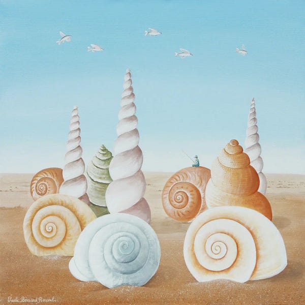 Playful Surrealism: To Fish In The Desert by Paule Bernard Roussel