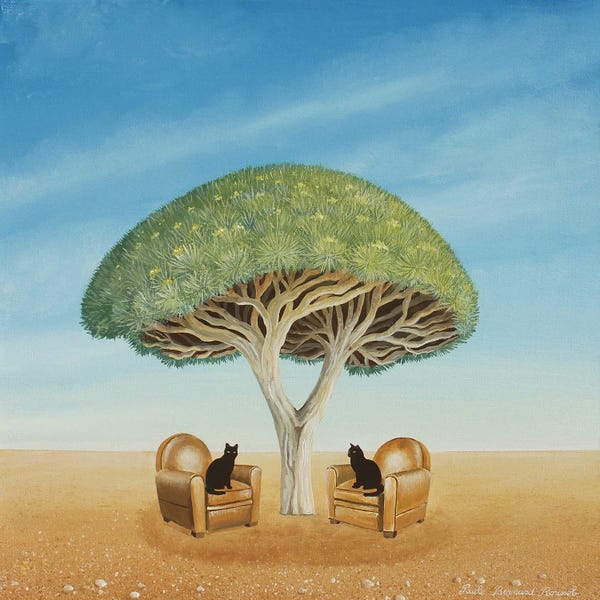 Playful Surrealism: Talk In The Desert by Paule Bernard Roussel
