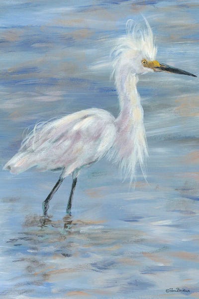 Pam Britton: Egret by Pam Britton