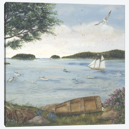 A Quiet Harbor Canvas Print #PBR25} by Pam Britton Canvas Print