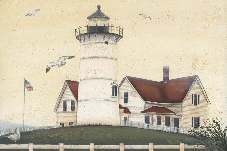 Nobska In Fog by Pam Britton wall art