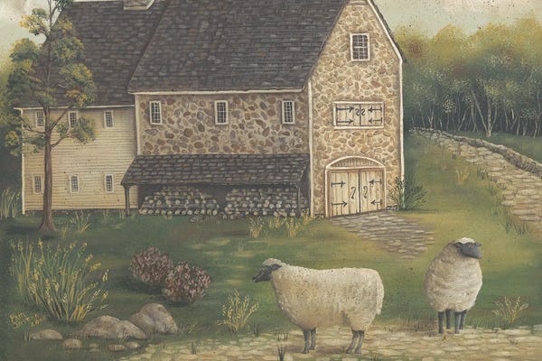 Pam Britton: Stone Barn by Pam Britton