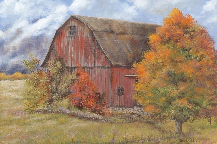 Autumn Barn by Pam Britton wall art