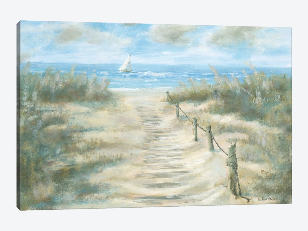 Path To Sandy Beach by Pam Britton 1-piece Canvas Wall Art