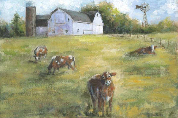 Pam Britton: Summer Cows by Pam Britton
