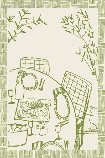 Equipment & Utensils: Cat At The Table by Pascale Berkowitz