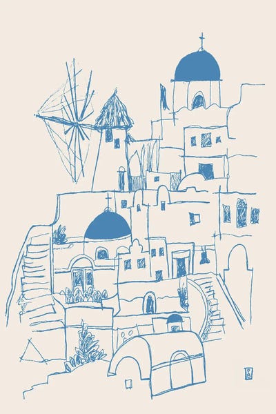 Coastal Villages & Towns: Santorini by Pascale Berkowitz