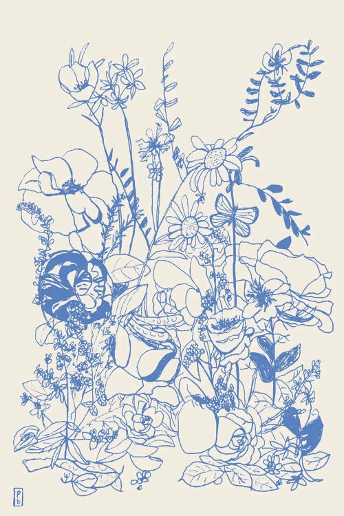 Spring Flower Bouquet by Pascale Berkowitz wall art