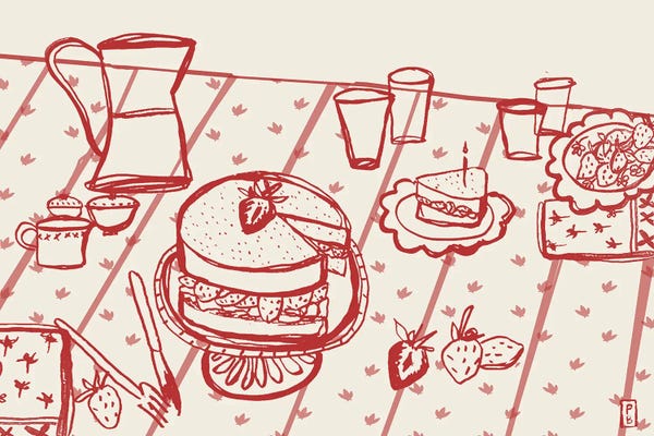 Equipment & Utensils: Strawberry Shortcake by Pascale Berkowitz