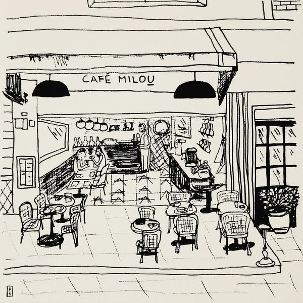 Canada: Cafe Milou by Pascale Berkowitz