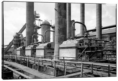 Sloss-Sheffield Steel & Iron Plant, Birmingham, Alabama Canvas Art Print - Industrial Office Art
