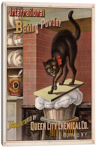 Catastrophe in the Kitchen, 1885 Canvas Art Print - Cooking & Baking Art