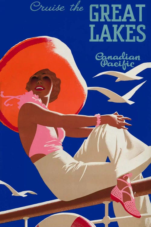 Cruise the Great Lakes Canadian Pacific by Print Collection wall art