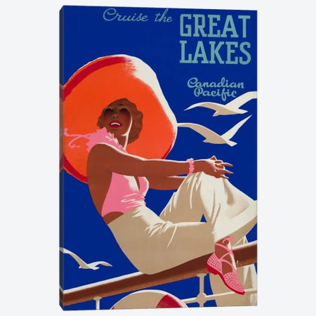 Cruise the Great Lakes Canadian Pacific Canvas Print #PCA320} by Print Collection Canvas Artwork