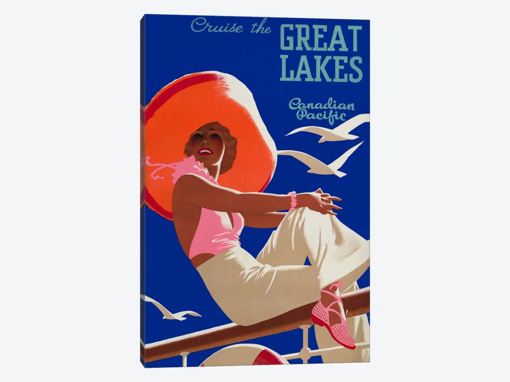 Cruise the Great Lakes Canadian Pacific by Print Collection 1-piece Art Print