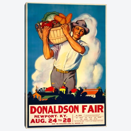 Donaldson State Fair Poster Canvas Print #PCA326} by Print Collection Art Print