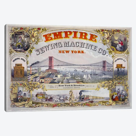 Empire Sewing Machine Co. Canvas Print #PCA327} by Print Collection Canvas Print