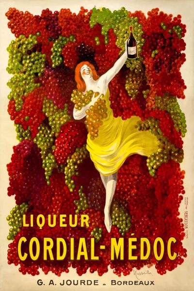 Vintage Kitchen Posters: Liquer Cordial-Médoc, G. A. Jourde - Bordeaux by Print Collection