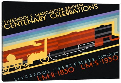 Liverpool & Manchester Railway Canvas Art Print - Manchester Art