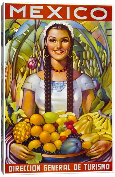 Mexico Canvas Art Print - Banana Art
