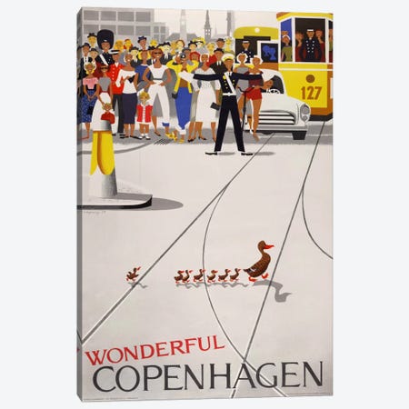 Wonderful Copenhagen Canvas Print #PCA397} by Print Collection Canvas Wall Art