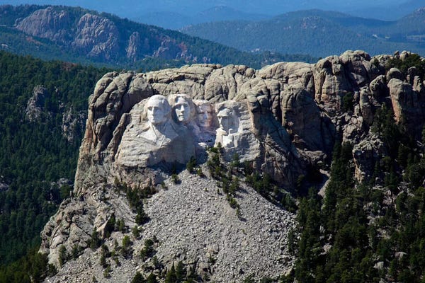 Print Collection: Aerial View, Mount Rushmore by Print Collection