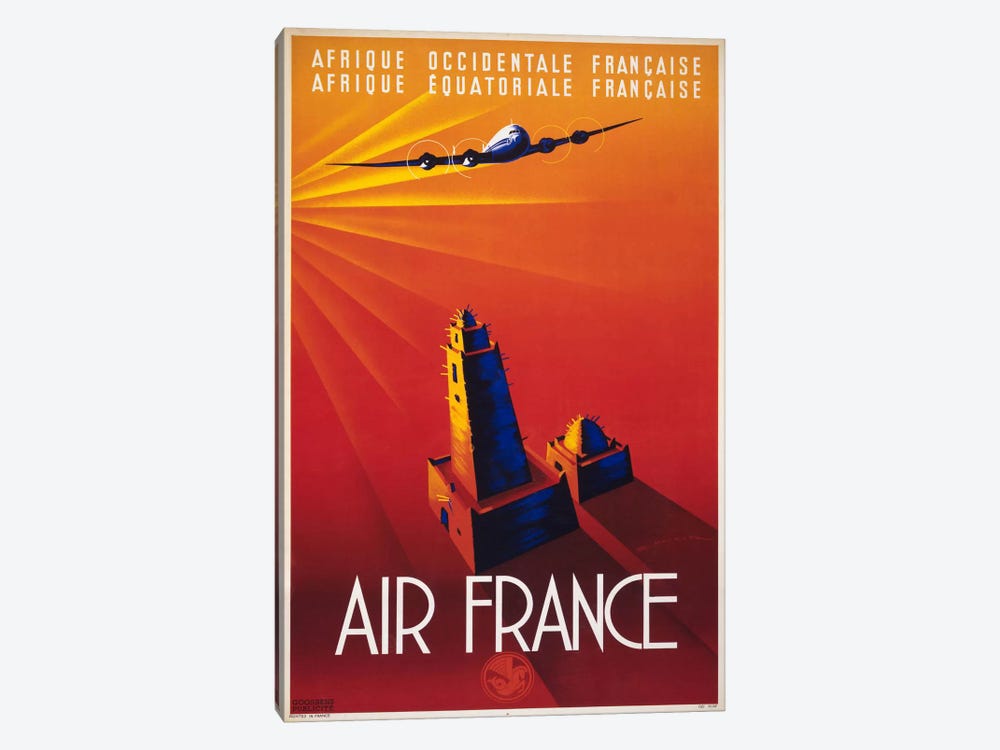 Air France to Africa by Print Collection 1-piece Art Print