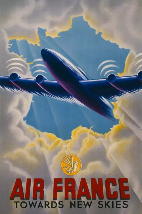 Air France Towards New Skies by Print Collection wall art