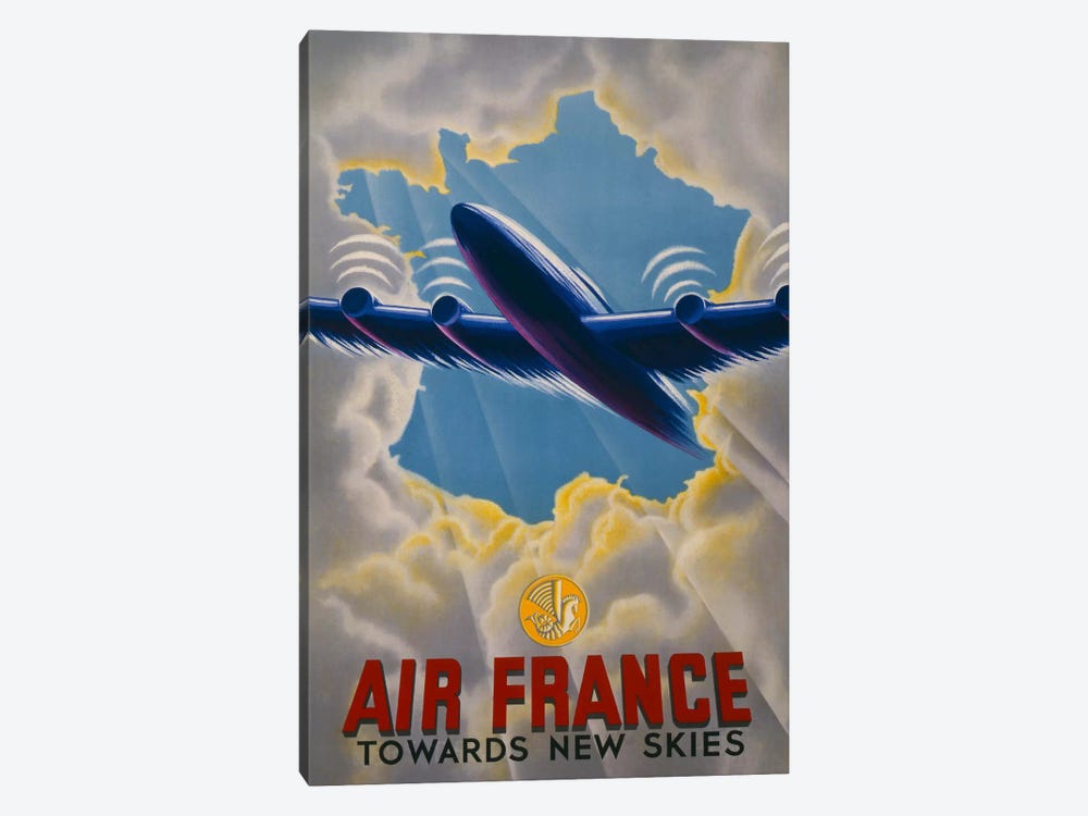 Air France Towards New Skies by Print Collection 1-piece Canvas Art Print