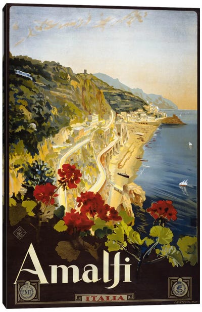 Amalfi Canvas Art Print - Italy Art