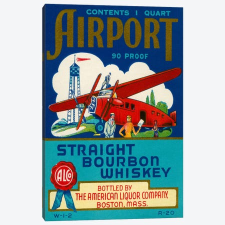 Airport Bourbon Whiskey Canvas Print #PCA51} by Print Collection Canvas Art Print