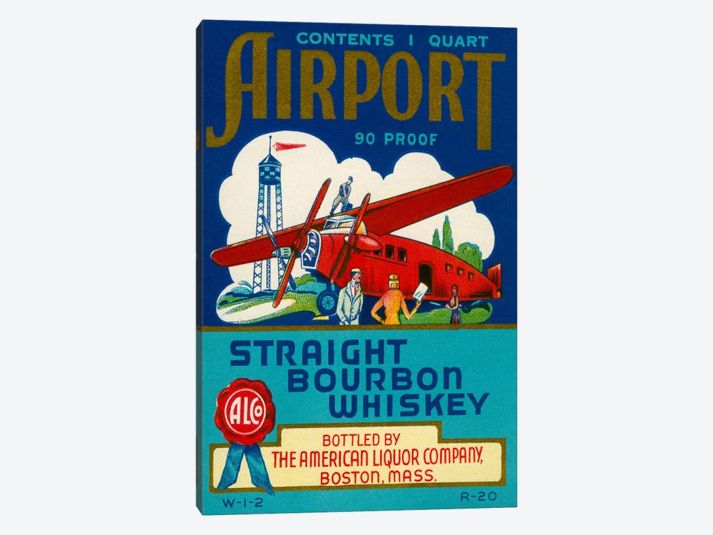 Airport Bourbon Whiskey by Print Collection 1-piece Canvas Print