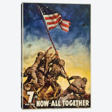 Marines All Together Canvas Print #PCA84} by Print Collection Art Print
