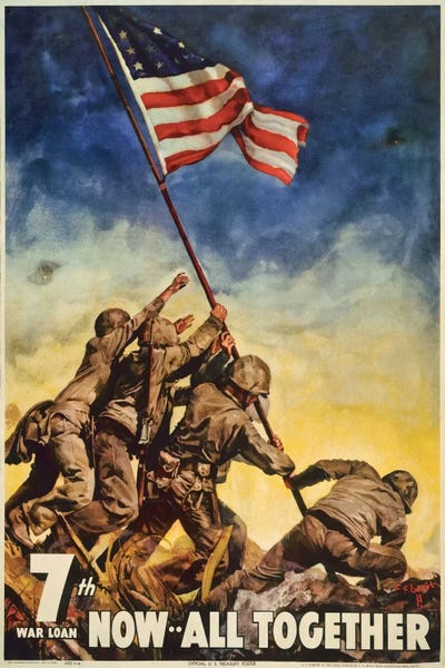 American Flags: Marines All Together by Print Collection