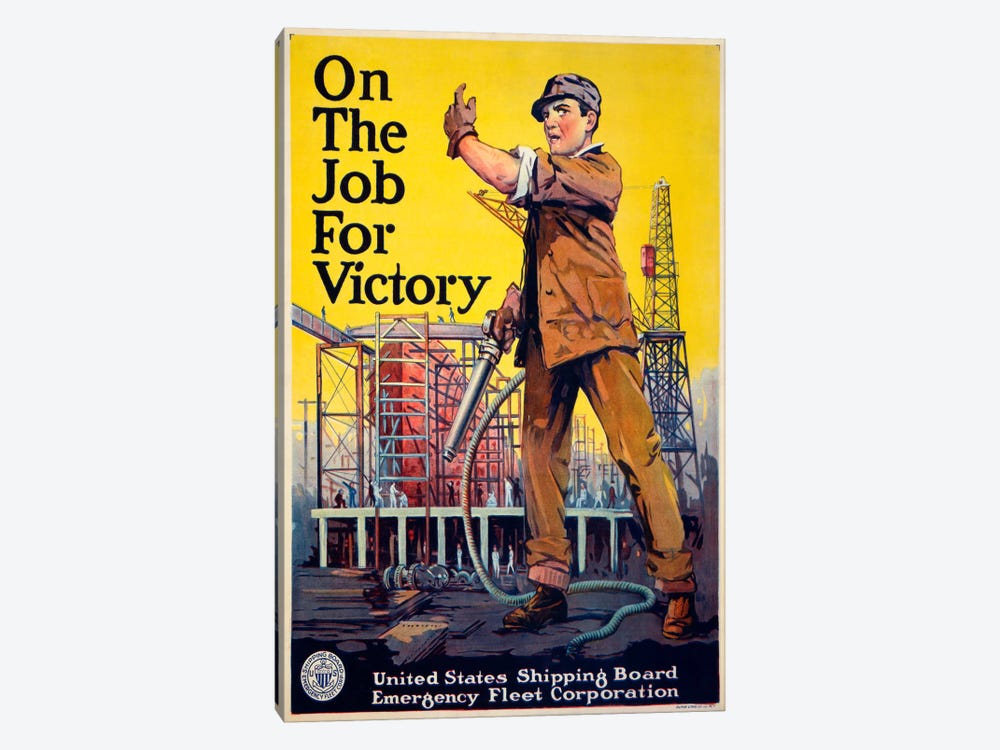 On the Job for Victory 1-piece Canvas Artwork