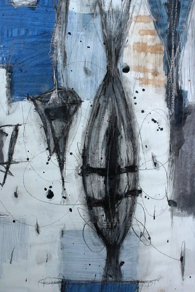 Black & White & Blue: Deficit VII by Pal Csaba