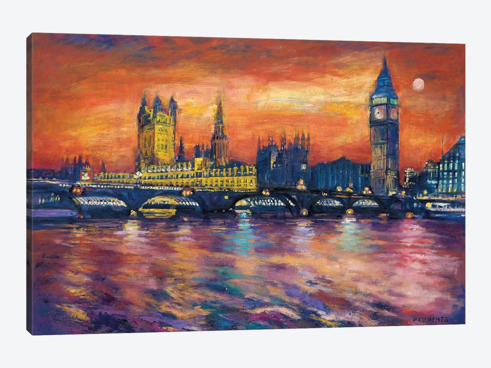 Houses Of Parliament by Patricia Clements 1-piece Canvas Art