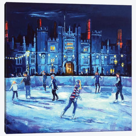 Ice Skating Hampton Court Canvas Print #PCC20} by Patricia Clements Canvas Artwork