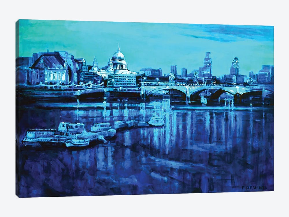 London Blues by Patricia Clements 1-piece Canvas Print