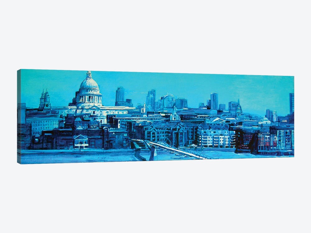 London From St Paul's Cathedral Blue by Patricia Clements 1-piece Art Print