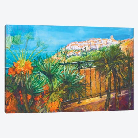 South Of France Hilltop Canvas Print #PCC37} by Patricia Clements Canvas Wall Art