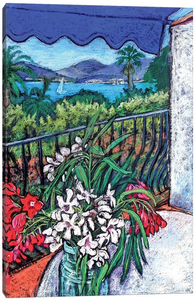 St. Tropez From The Balcony Canvas Art Print - Patricia Clements
