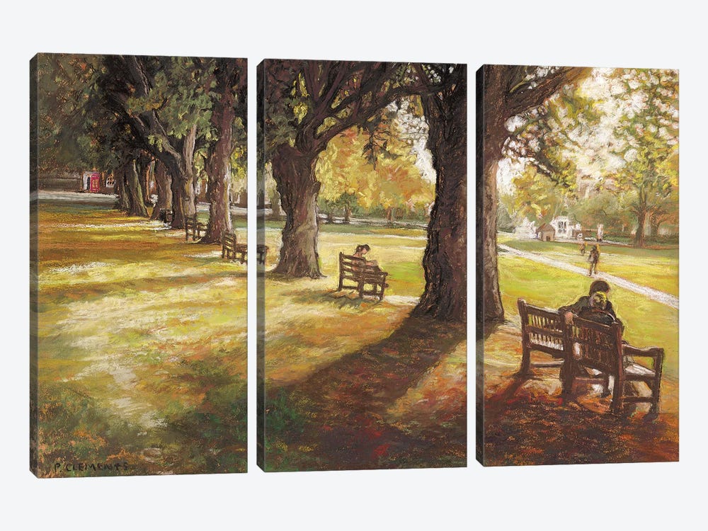 Autumn Sun Richmond Green by Patricia Clements 3-piece Canvas Print